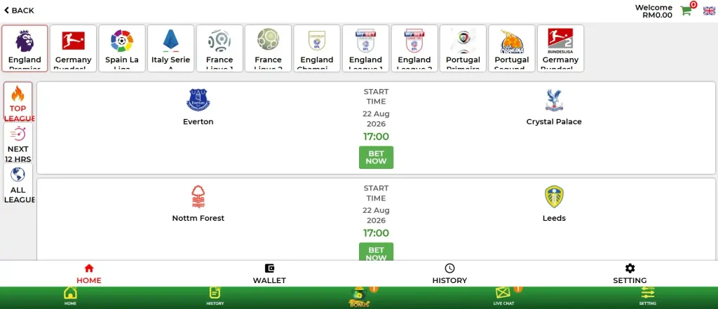 Live Betting